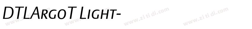 DTLArgoT Light字体转换
